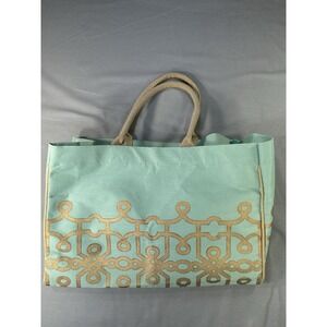 Canvas Tote Bag Large unbranded 19 1/4"x13"x7"‎ Beach Tote